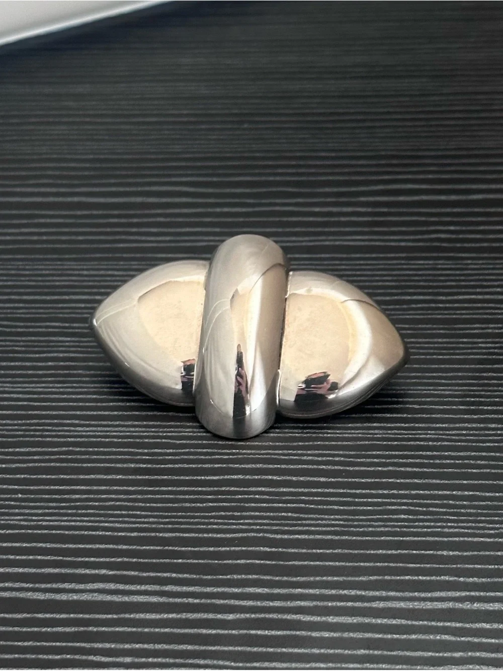 Vintage MCM Sterling Silver Minimalistic Sculptural Brooch